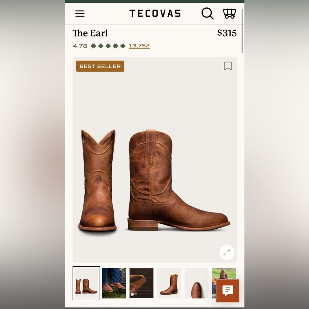 Tecovas The Earl Cowboy Boot